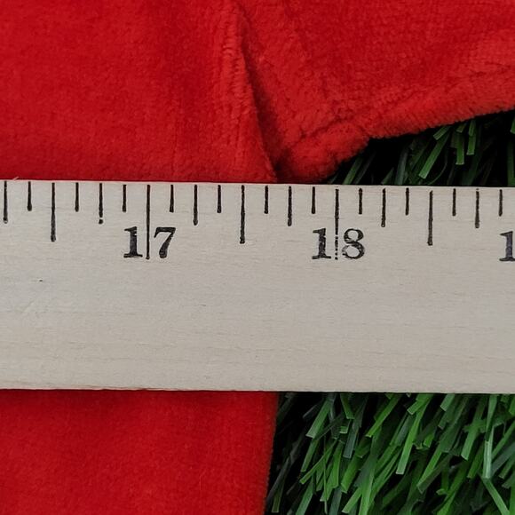 Vintage Y2K MOD Blank Sweatshirt Womens Small 18x22 Red Raglan - Picture 12 of 13